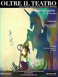 Locandina del workshop sull'immaginazione, gennaio 2018