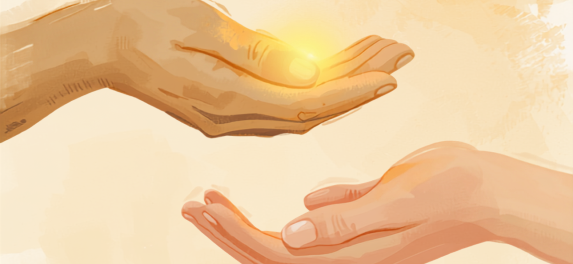 Illustrazione simbolica di un gesto di sostegno che rappresenta il bonus psicologo, con i requisiti ISEE e come fare domanda