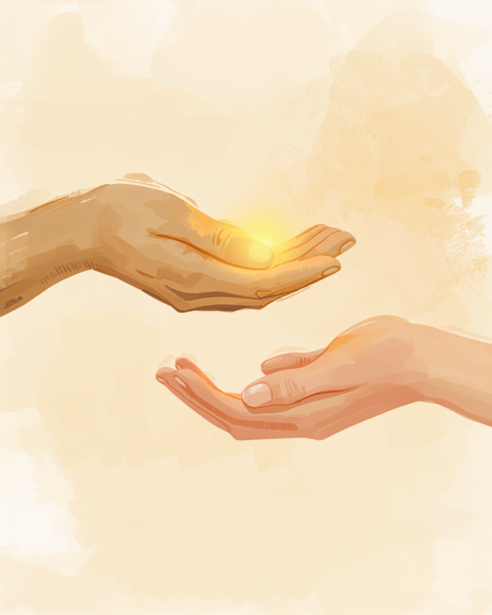 Illustrazione simbolica di un gesto di sostegno che rappresenta il bonus psicologo, con i requisiti ISEE e come fare domanda