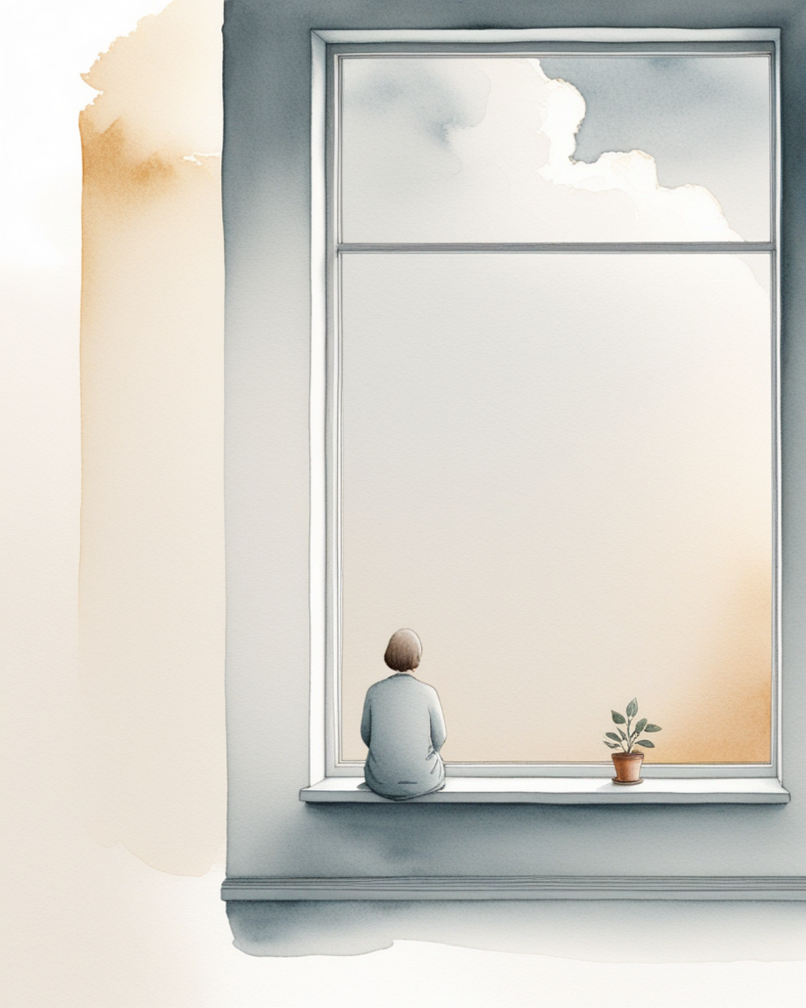 Depressione Firenze: illustrazione simbolica di speranza e luce delicata