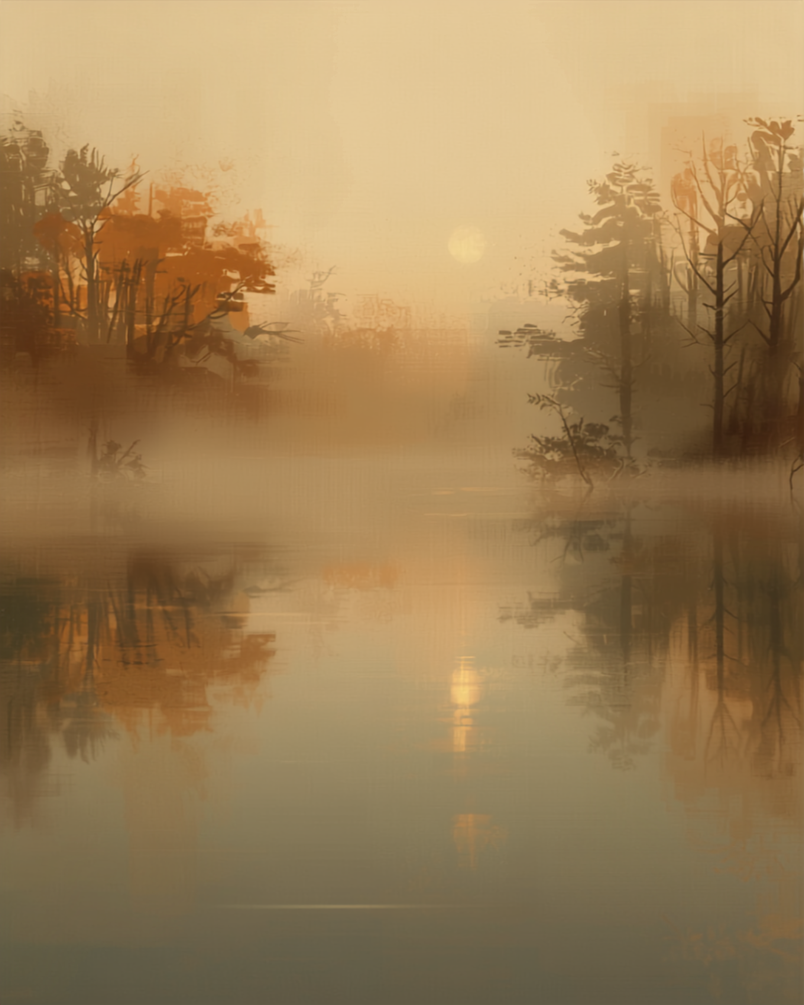 Due piccole luci che si muovono delicatamente sopra un'acqua calma, simbolo dell'EMDR e dei suoi pro e contro